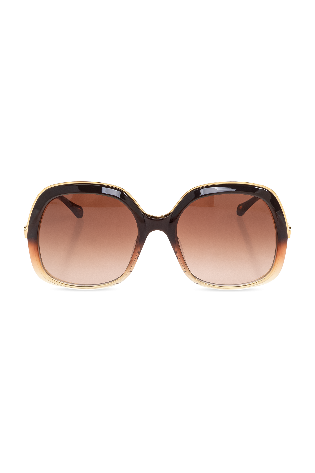 サングラス CHLOE Brown Acetate Sunglasses Chloé - Xena Sunglasses in Acetate - Milk Nude Gradient Warm
